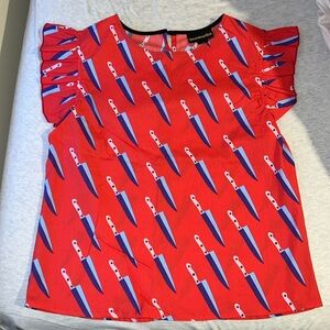 NOOWORKS Ruffle Top in Knives